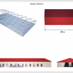 Классический шатёр 20х40